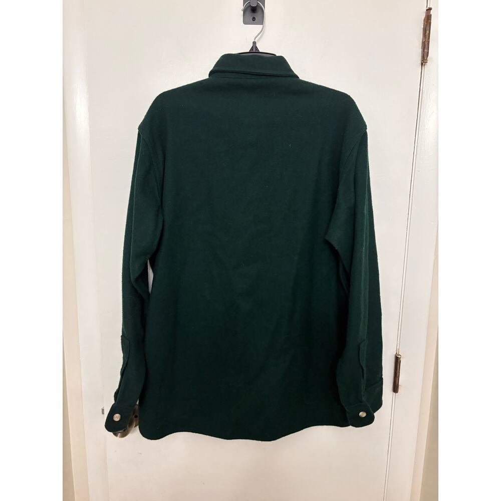 Vintage 80s Woolrich CPO Wool Shirt Jacket Forest Green Made in USA L - Picture 4 of 7